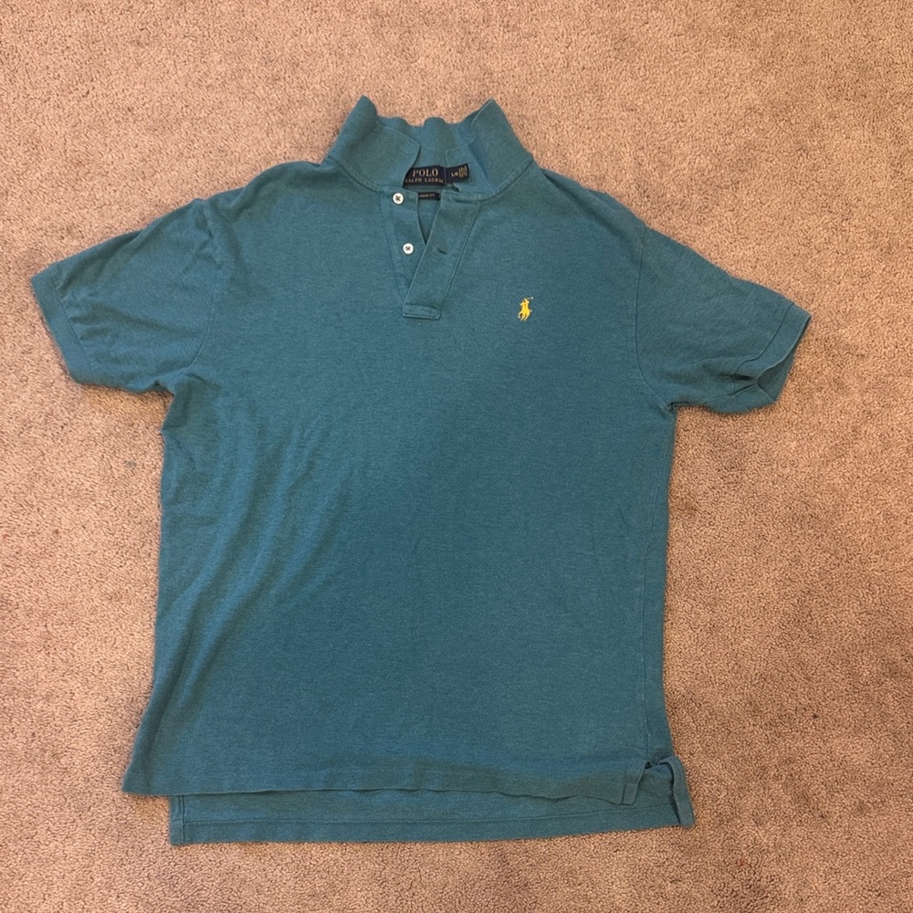 Polo by Ralph Lauren Men's Blue Polo Shirt